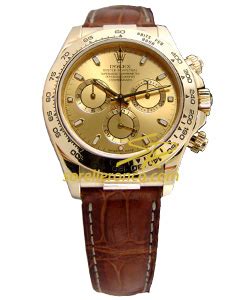 ROLEX DAYTONA ORO GIALLO Cinturino Pelle 116518.